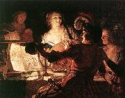 HONTHORST, Gerrit van The Prodigal Son af oil on canvas